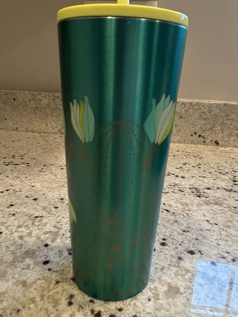 Starbucks 2022 Cactus Metallic Aqua Green Stainless Steel 16 oz Tumbler